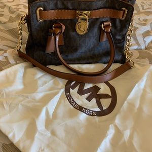 Michael Kors Hamilton Satchel Logo